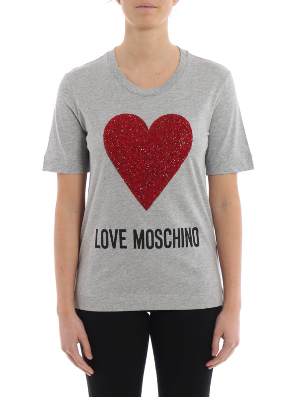 red love moschino t shirt