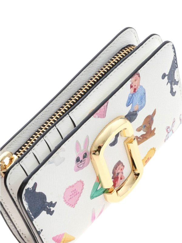 marc jacobs white wallet