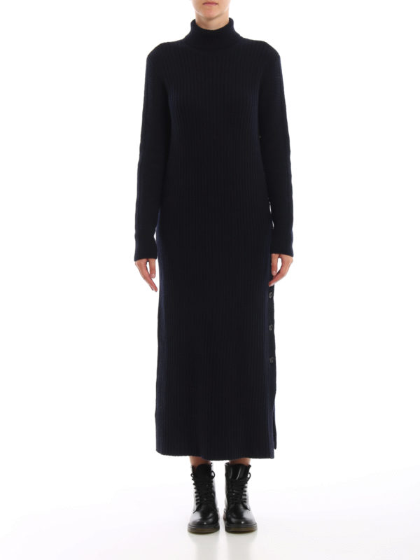 roll neck maxi dress