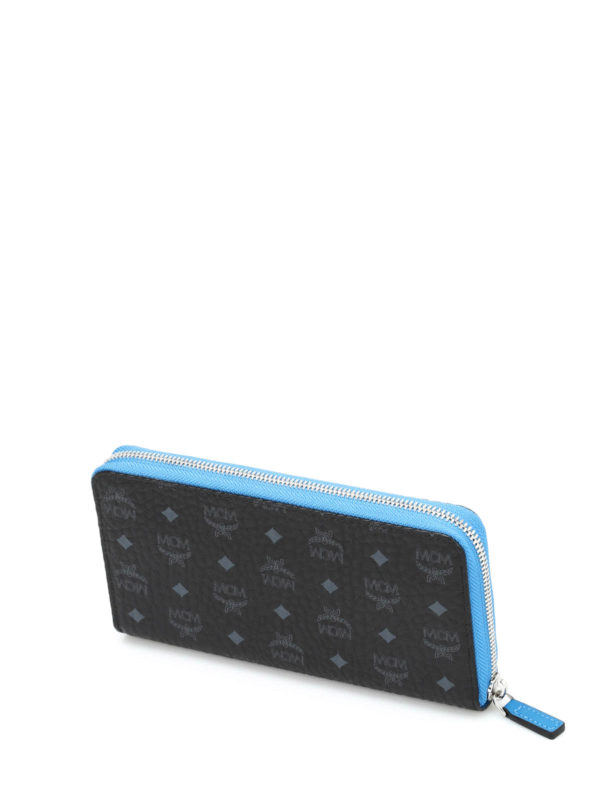 mcm blue wallet