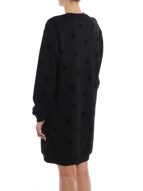Velvet Swallow sweatshirt dress 