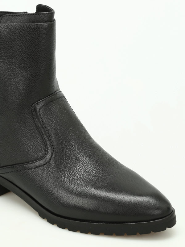 flat leather womens boots