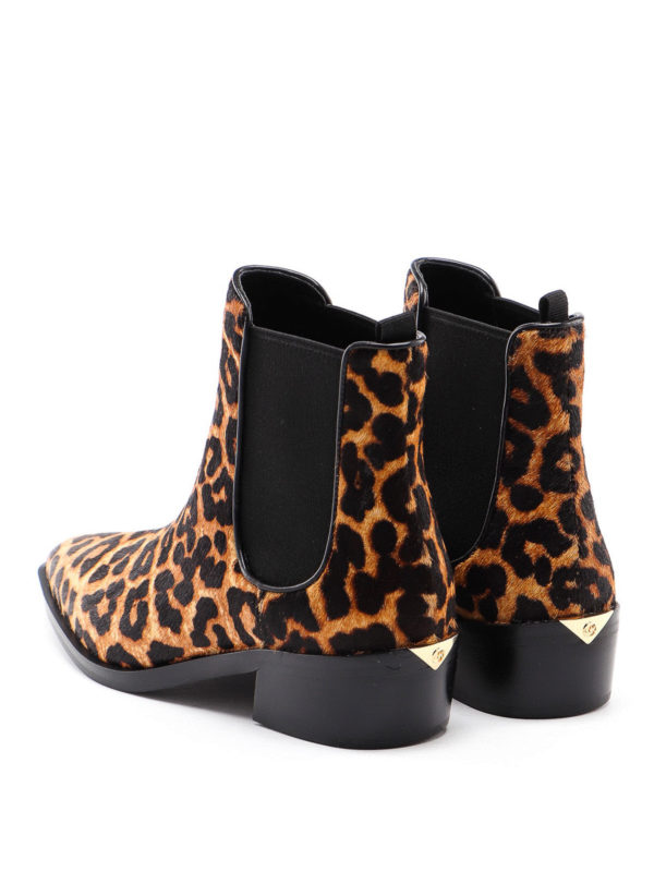 michael kors animal print booties