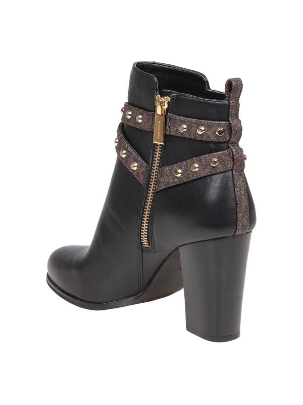 michael kors preston studded leather ankle boot