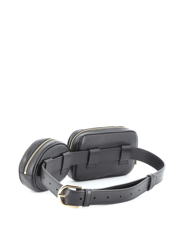 کیف کمری Michael Kors - Double-pouch quilted leather belt bag -  32F9GJ6N8I001