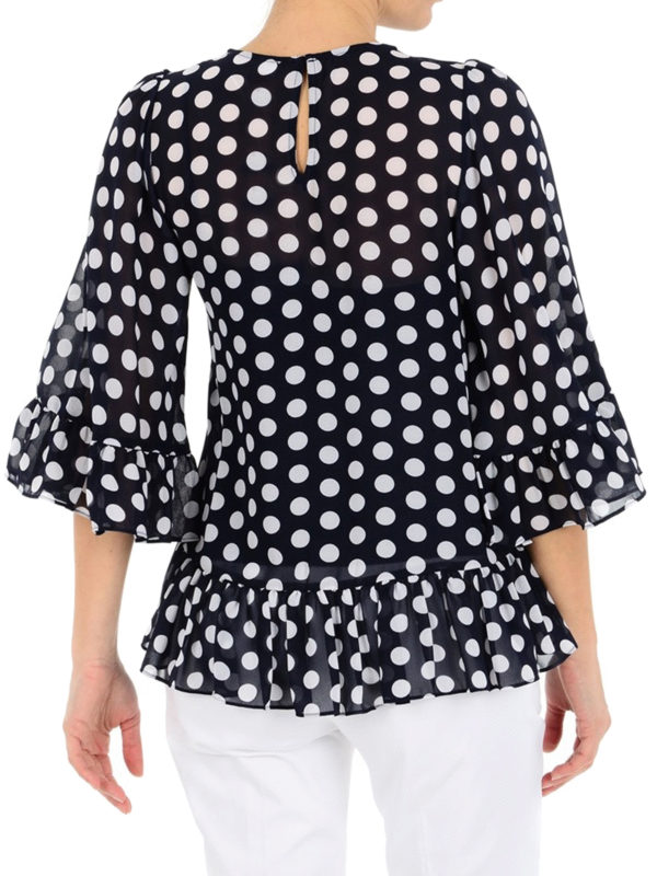 michael kors polka dot top