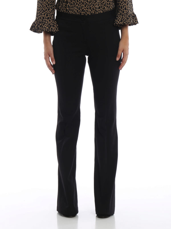 cotton bootcut trousers