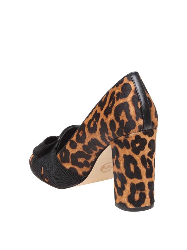 michael kors leopard print heels