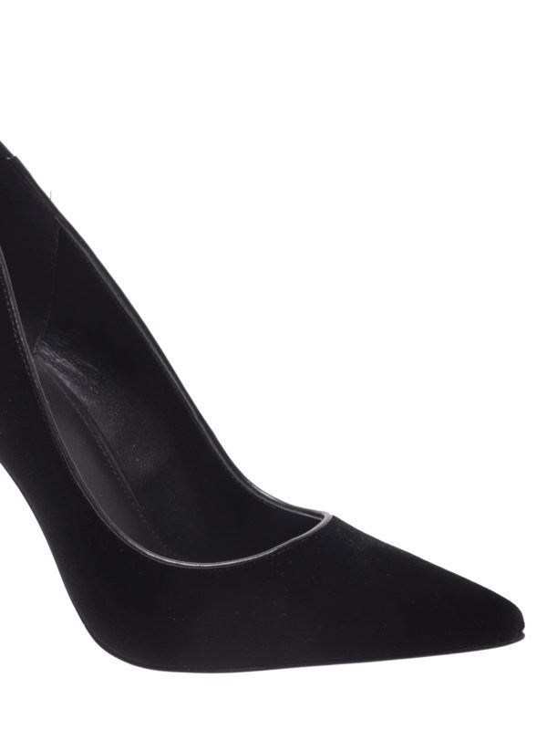 michael kors black velvet shoes