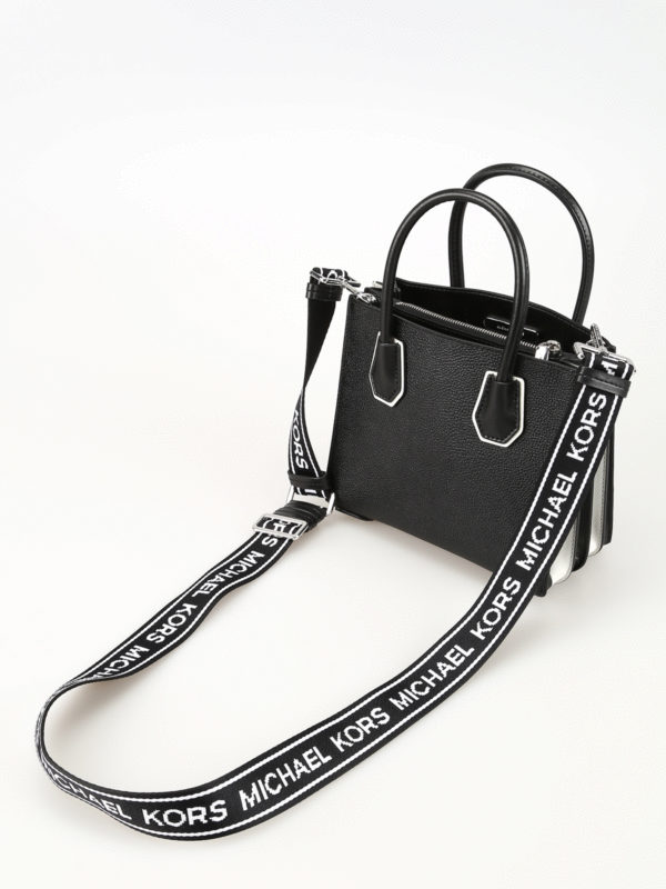 michael kors black and white purse