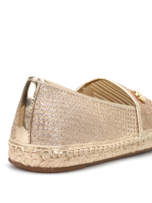 michael kors metallic flats