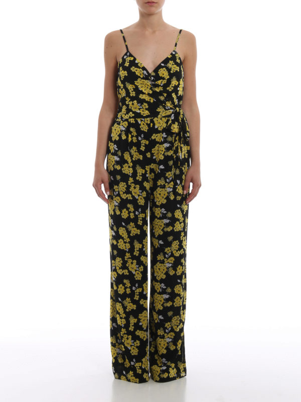 michael kors floral georgette jumpsuit