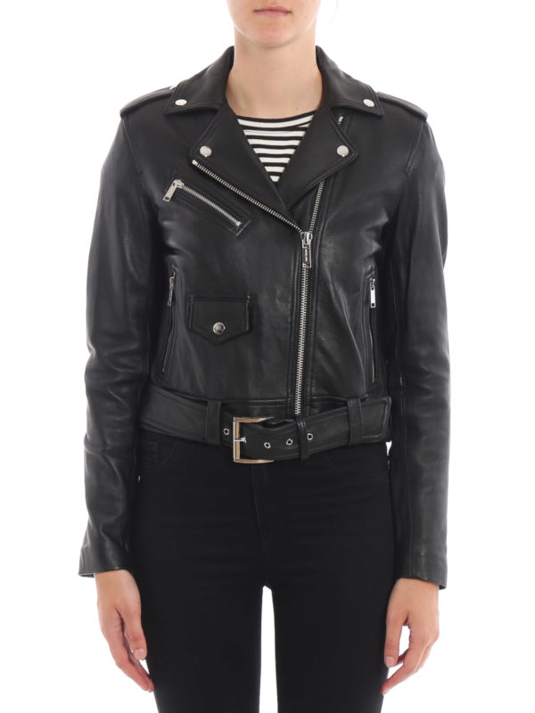 michael kors lambskin leather jacket