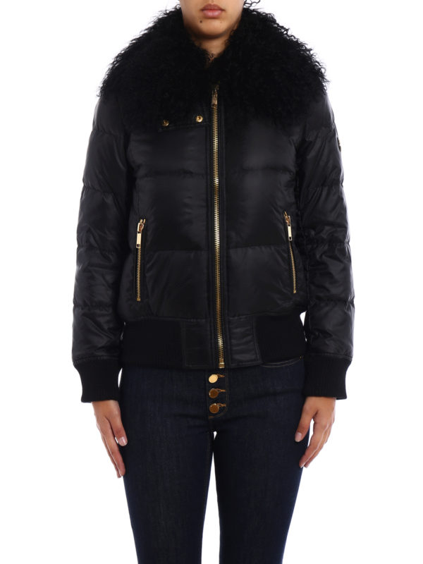 fur collar padded jacket