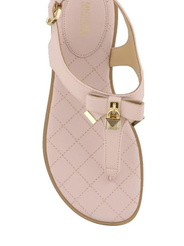 Sandals Michael Kors - Alice pink nappa thong sandals - 40S8ALFA1L187