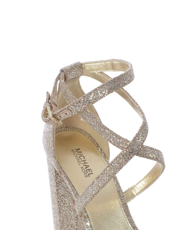 صندل Michael Kors - Charlize lurex sandals - 40T9CHHS3D063 | iKRIX