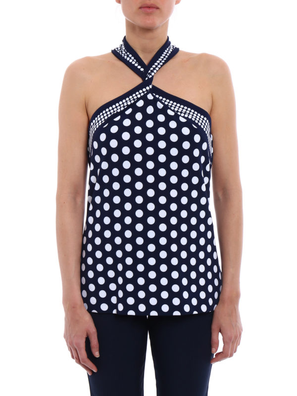 michael kors polka dot top