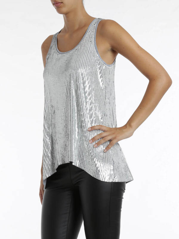 Tops & Tank tops Michael Kors - Sequin tank top - MU55KN61CFPEARLHTHR