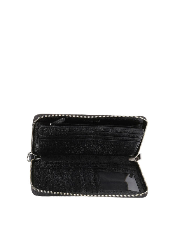 pebbled leather continental wristlet