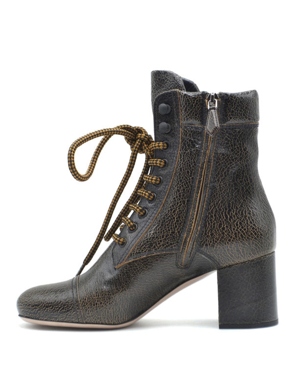 miu miu lace up booties