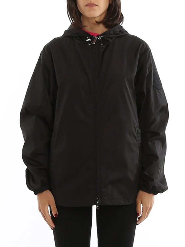 iKRIX MONCLER: casual jackets - Alexandrite hooded black windbreaker
