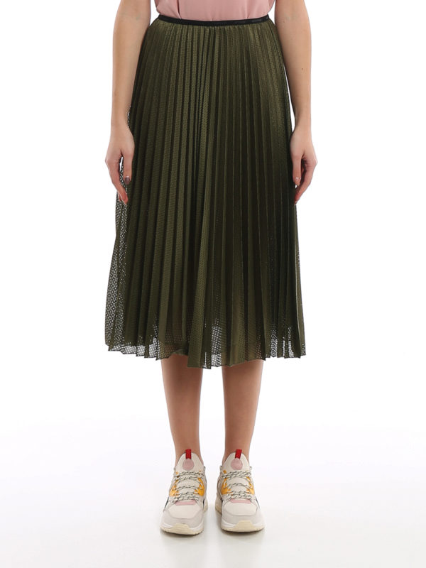 iKRIX MONCLER: Knee length skirts & Midi - Drilled skirt