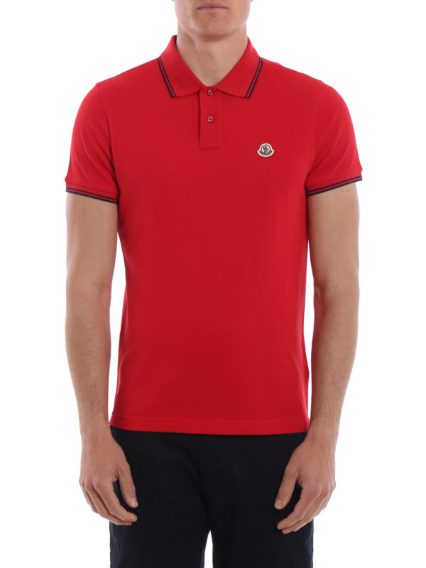 red moncler polo mens