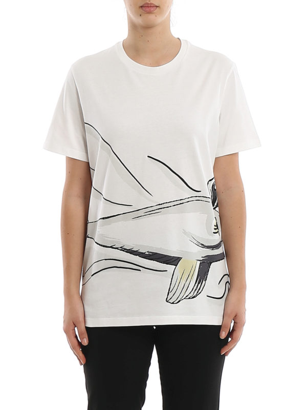 iKRIX MONCLER: t-shirts - Embroidered printed cotton T-shirt