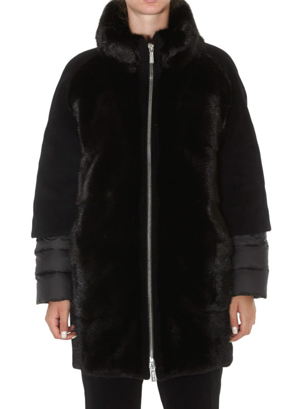 mink padded coat