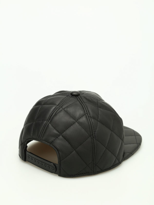 moschino leather hat