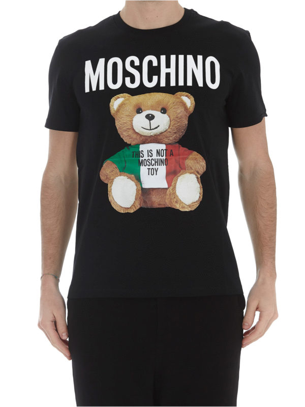 moschino mens teddy t shirt