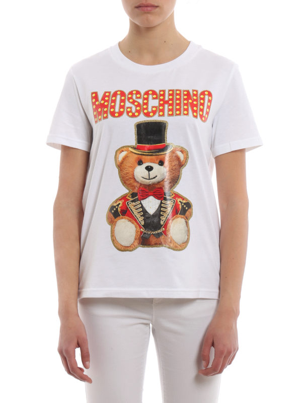 White Teddy Circus cotton T-shirt