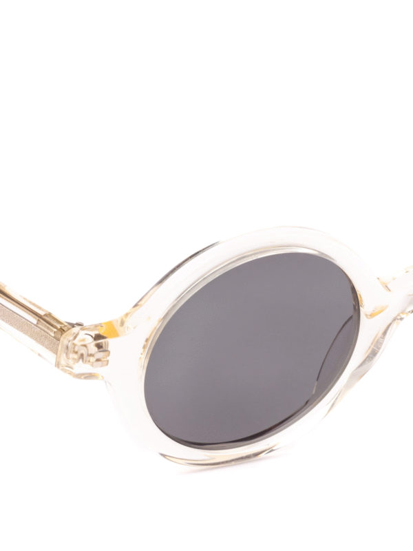 Moscot - Zolman round lens sheer acetate sunglasses - sunglasses ...