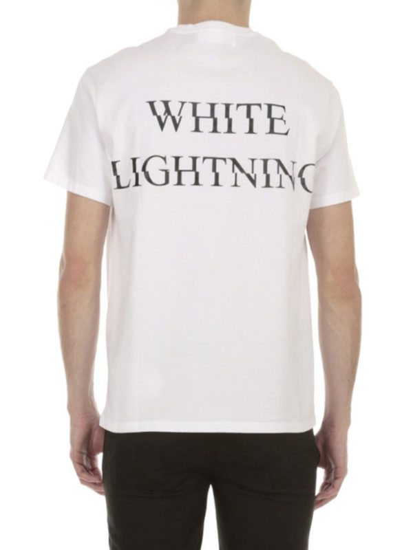 T-shirts Neil Barrett - White Lightning print T-shirt - PBJT198VE520S526