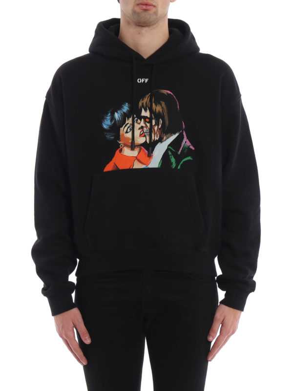 off white the kiss hoodie