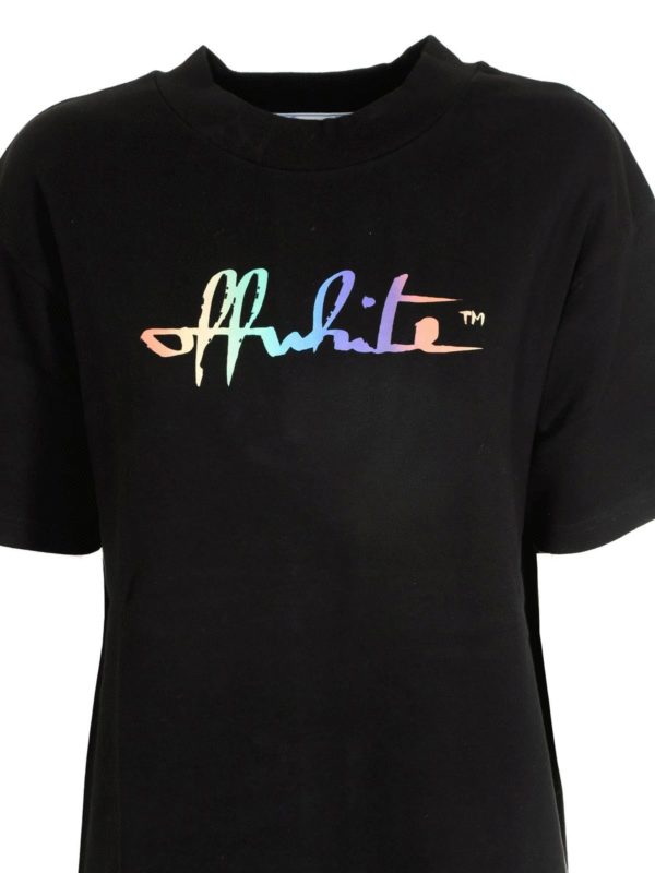 off white t shirt rainbow