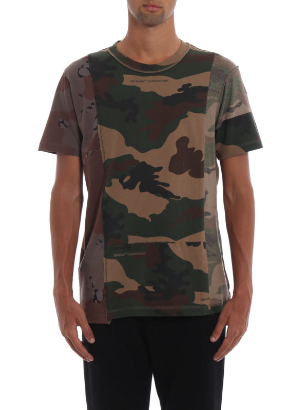 off white camouflage t shirt