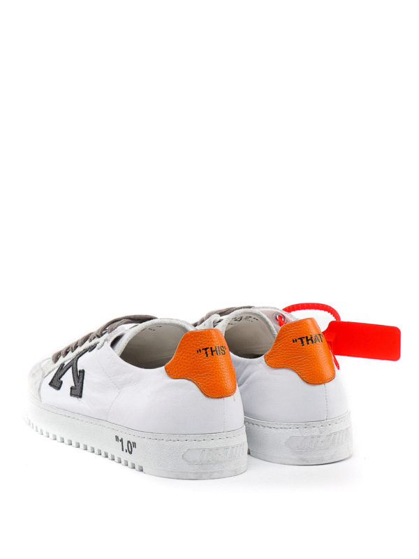 off white trainers leather