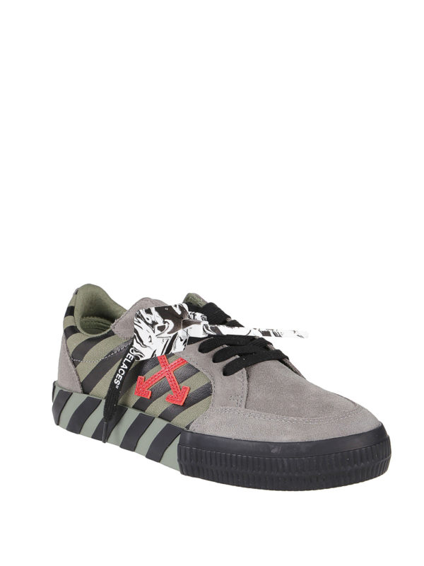 off white vulcanized striped