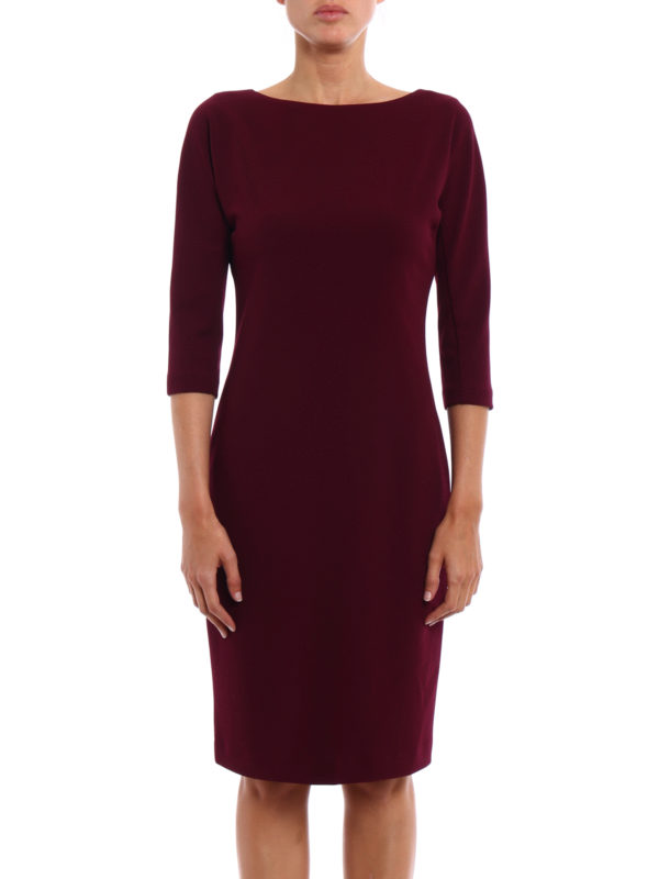Jersey crepe sheath dress 