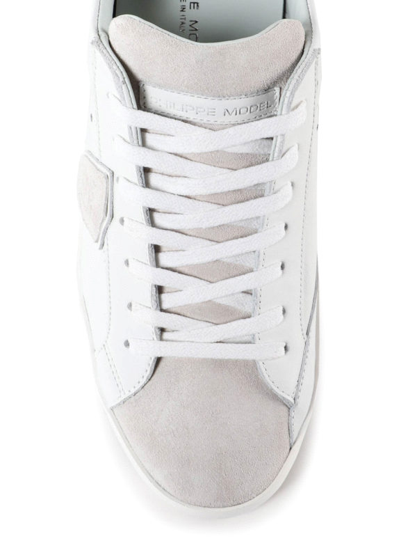 low top leather trainers