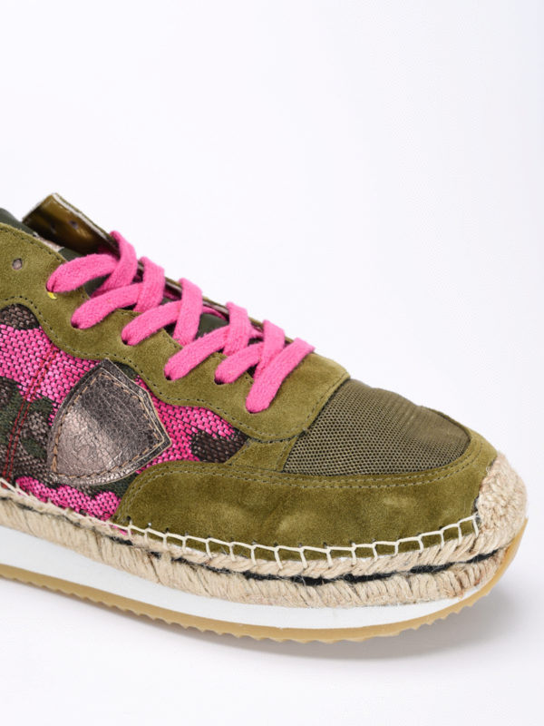 Espadrilles PHILIPPE MODEL - Saint Tropez SALD CO04 Cam Pink/Musk/Brown -  Espadrilles - Low shoes - Women's shoes | efootwear.eu