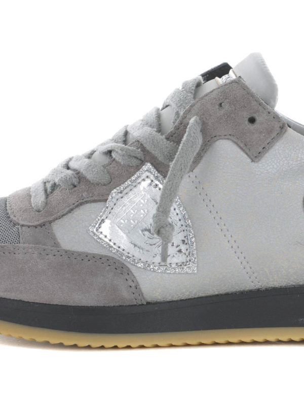 Philippe Model Dames Sneakers Goud leopard combi sneaker | Van den Assem