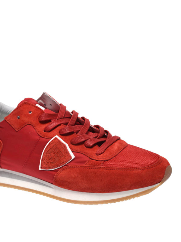 Philippe model sneakers tropez l bianche e rosse - Stileo.it