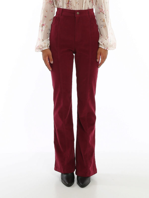 Ribbed velvet pants 