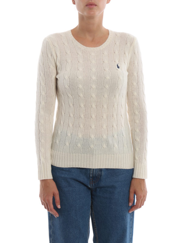 ralph lauren cream knit jumper