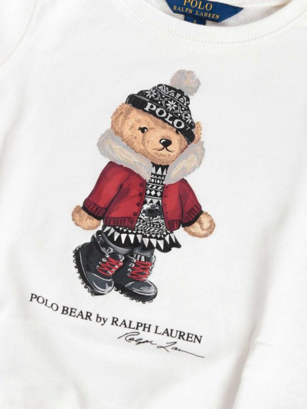 Knitwear Polo Ralph Lauren - Holiday Bear terry pullover in white -  312771655001