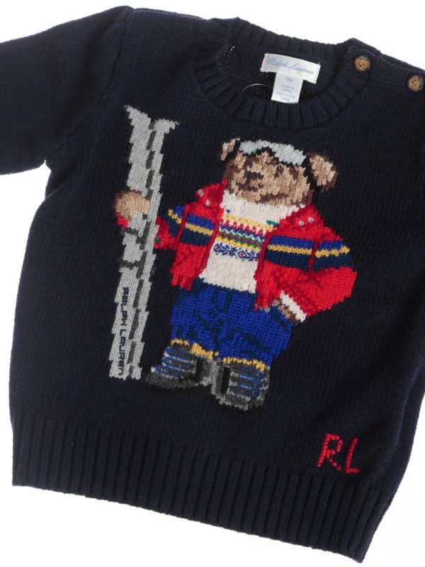ralph lauren bear ski sweater
