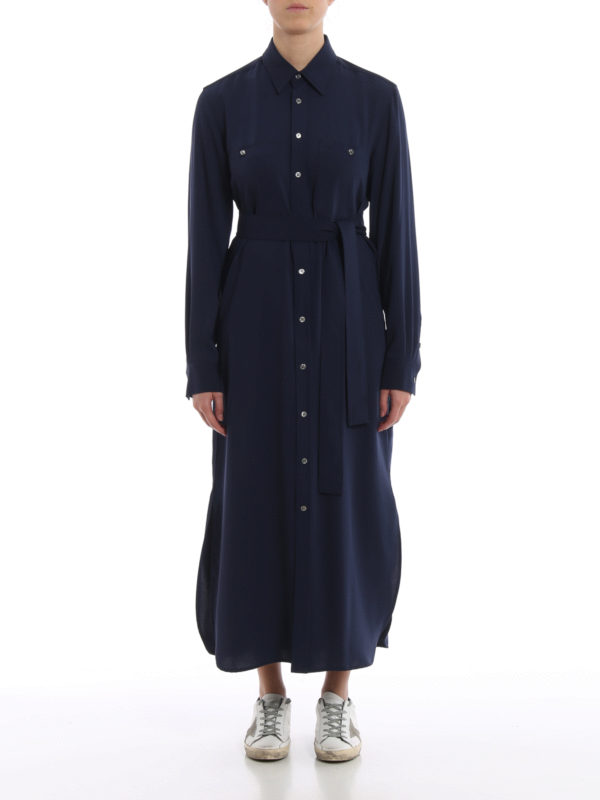 ralph lauren maxi shirt dress