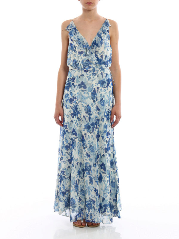 polo ralph lauren blue floral dress